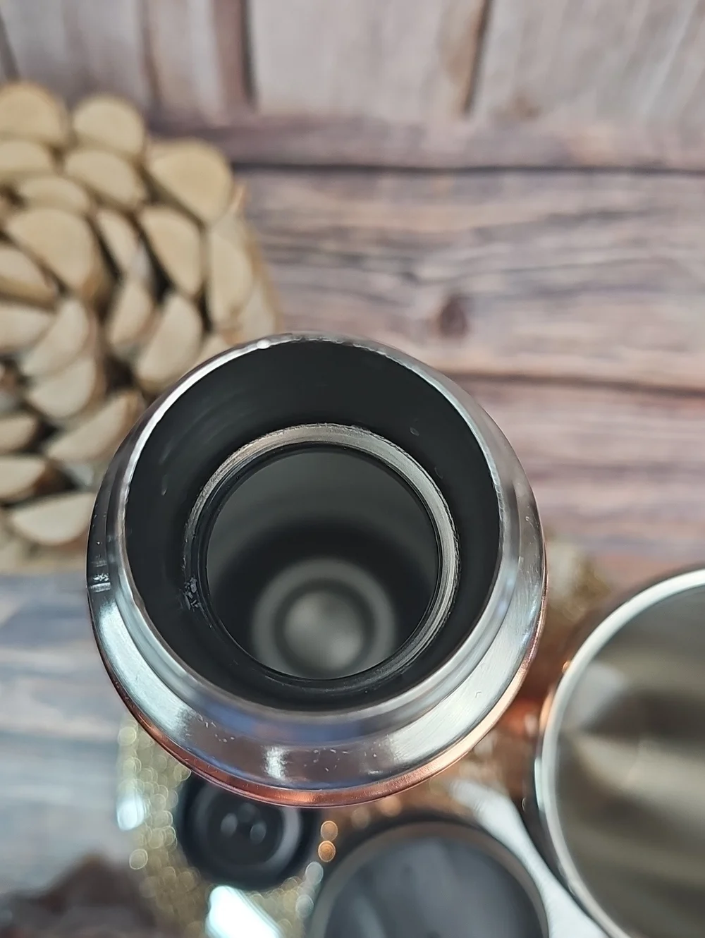 NEW VINTAGE BRANDED THE COFFEE PEOPLE PORTLAND TUMBLER & THERMOS SET